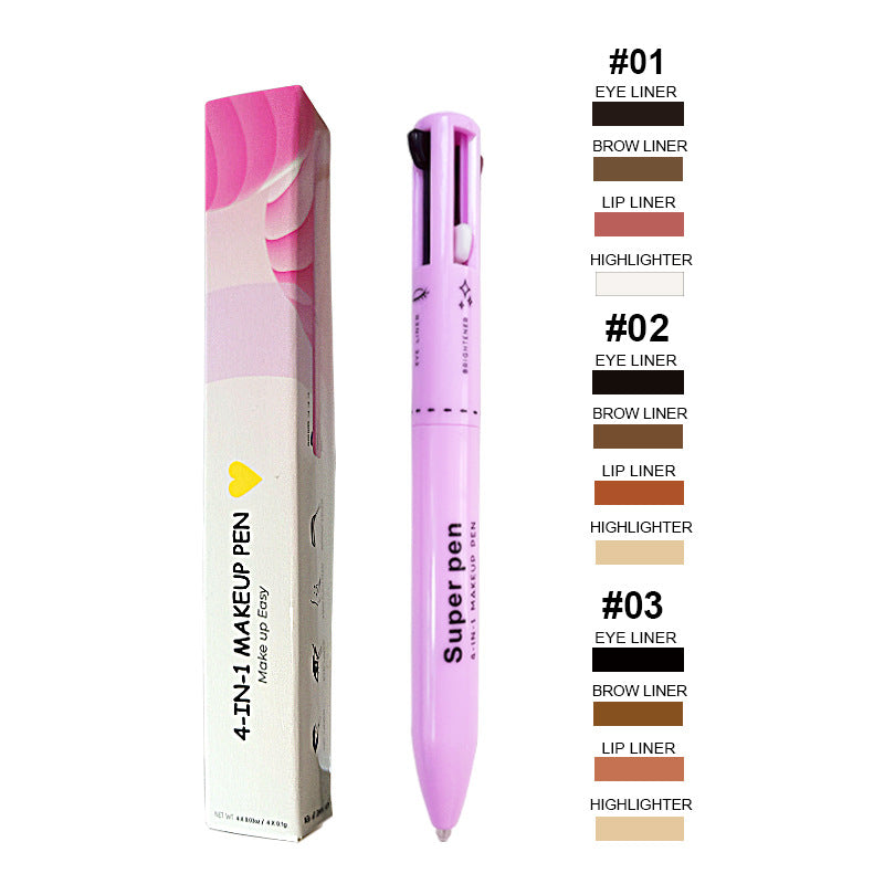 Lápiz de maquillaje multiusos 4 en 1
